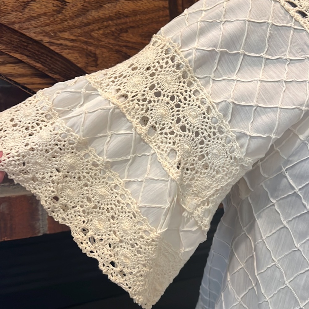 Vintage Handmade Full Button Down Duster - image 3